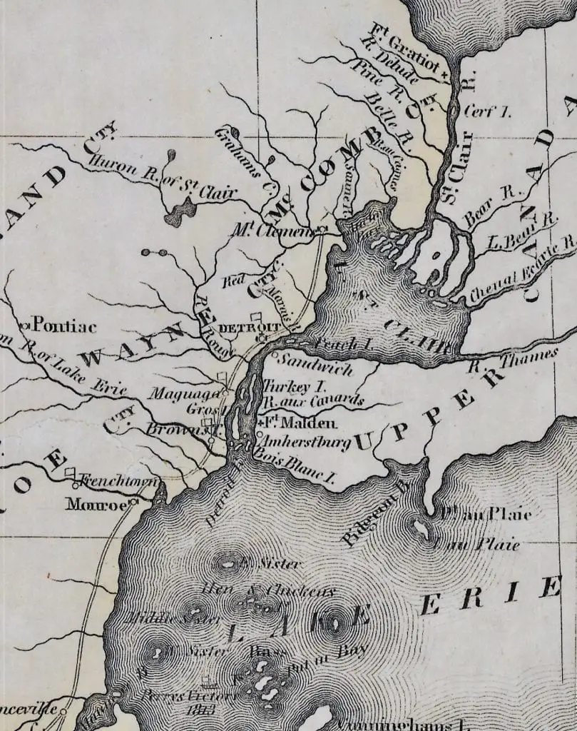 Michigan Territory Map 1822