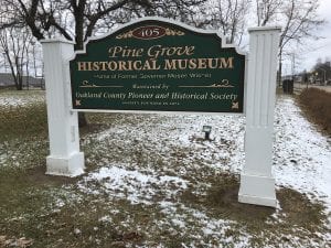 Pine Grove Museum Sign