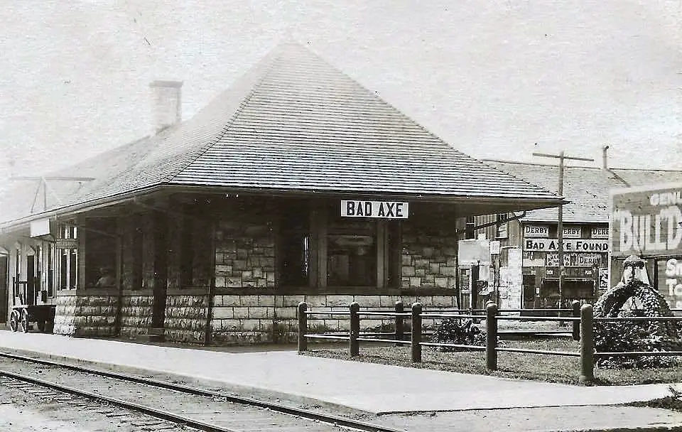 Bad Axe Rail Depot - Bad Axe Mi.