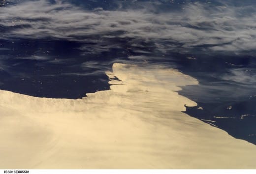 Charity Island from Space - Great Lakes Islands