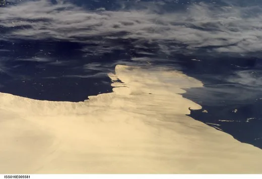 Charity Island and Saginaw Bay from Space