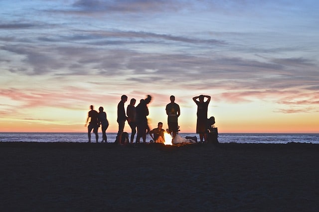 Campfire on the Beach - Things to do in Michigan's Thumb