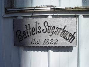 Battels Sugurbush Sign
