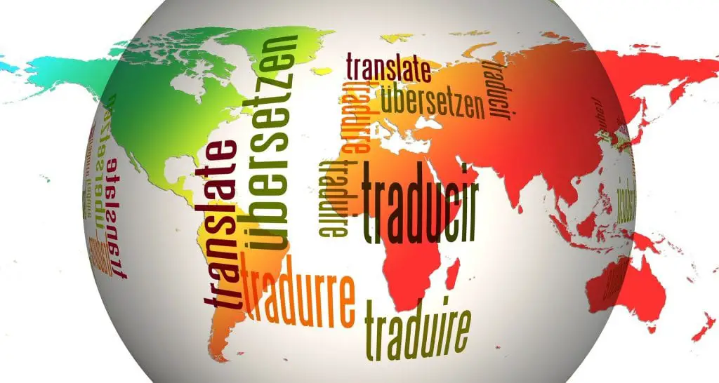 Globe showing Language Translations