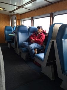 Sleeping on the Ride to Isle Royale