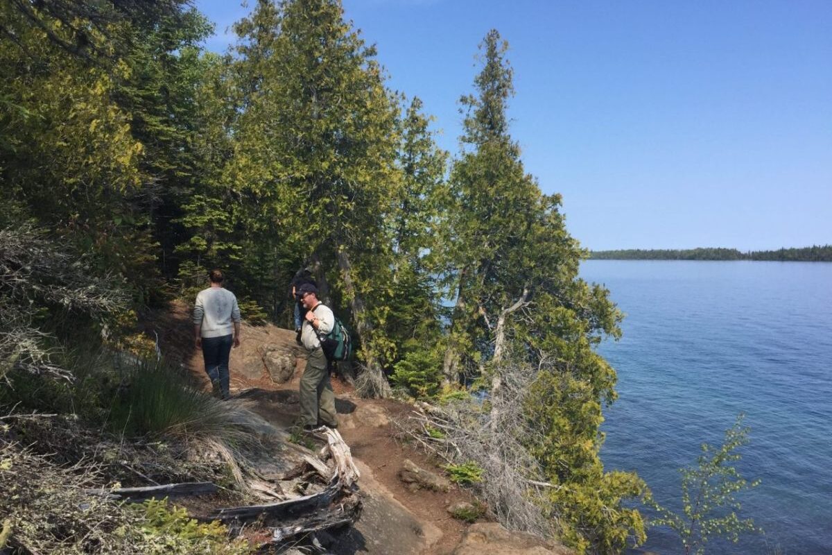 Hiking Along Rock Harbor