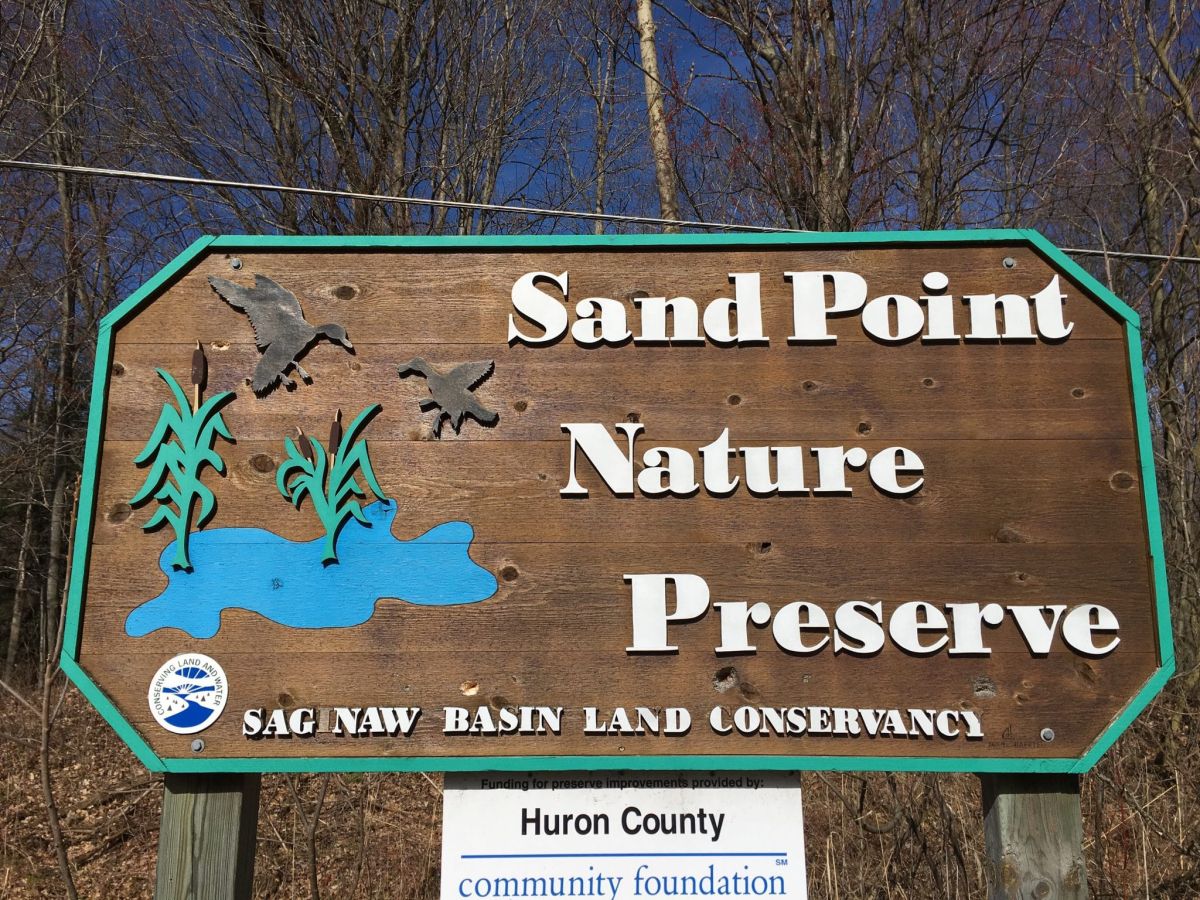 Sand Point Nature Preserve Sign
