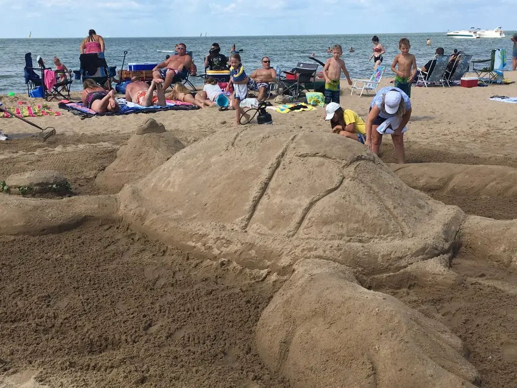 Sand Sculpture at Caseville Beach 