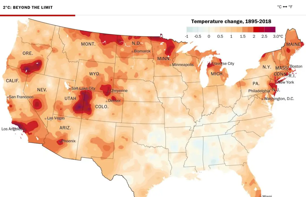 Climate Change Hot Spot Map