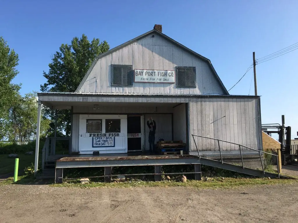 Bay Port Fish Company along Michigan M-25 - Michigan road trip