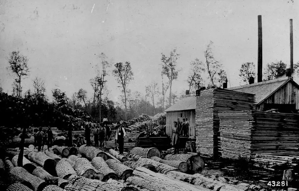 Michigan Sawmill from the 1850s