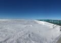 Caseville Breakwall Winter Panorama