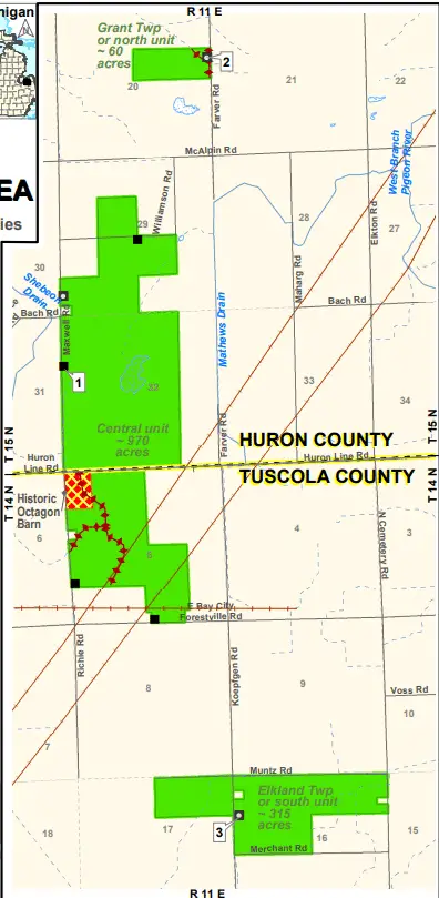 Gagetown State Game Area - Deer Hunting in Huron County