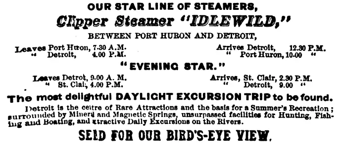 Star Line Steamers Ad