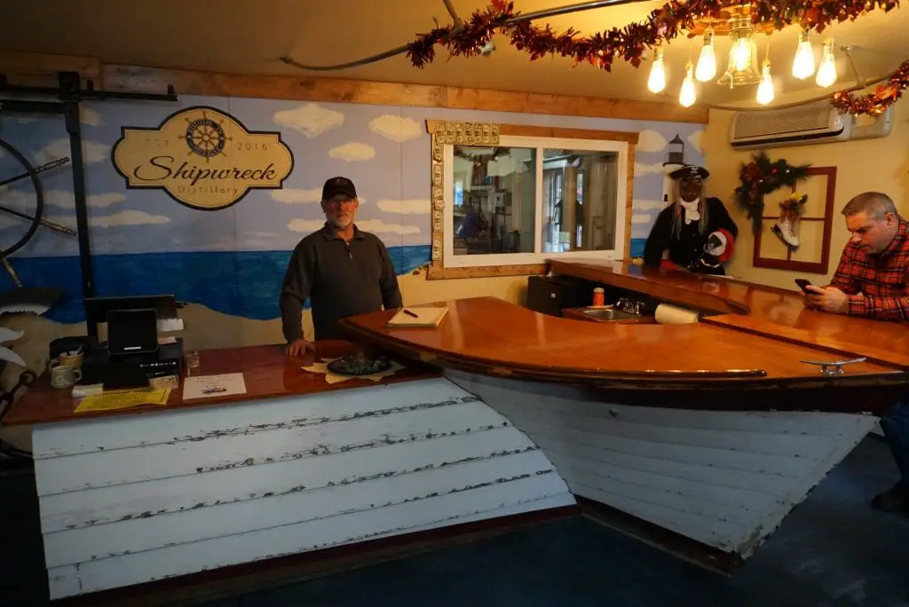 Shipwreck Distillery Tasting Bar