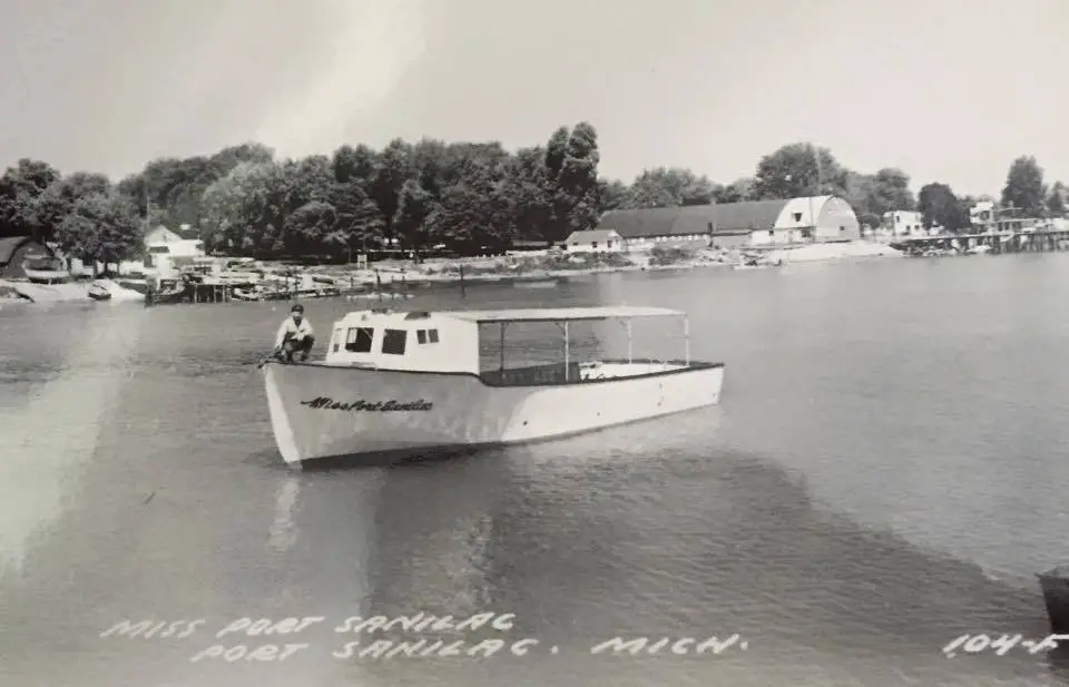 Aboard the Miss Port Sanilac 1960