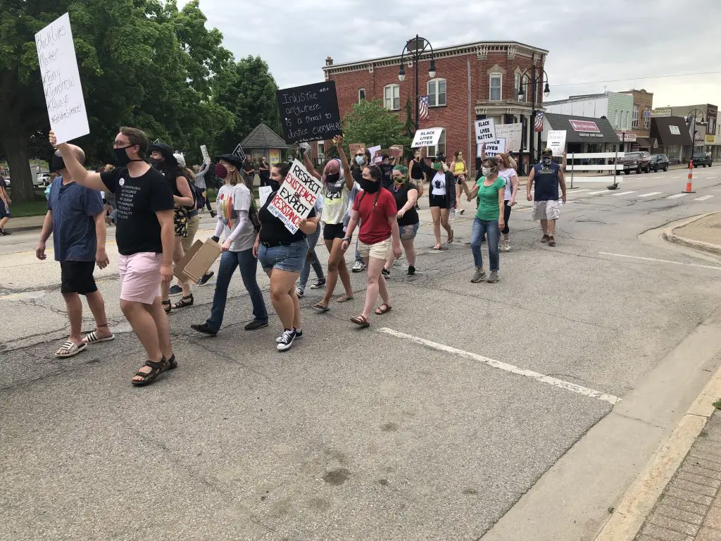 Black Lives Matter Protest Comes To Bad Axe Michigan