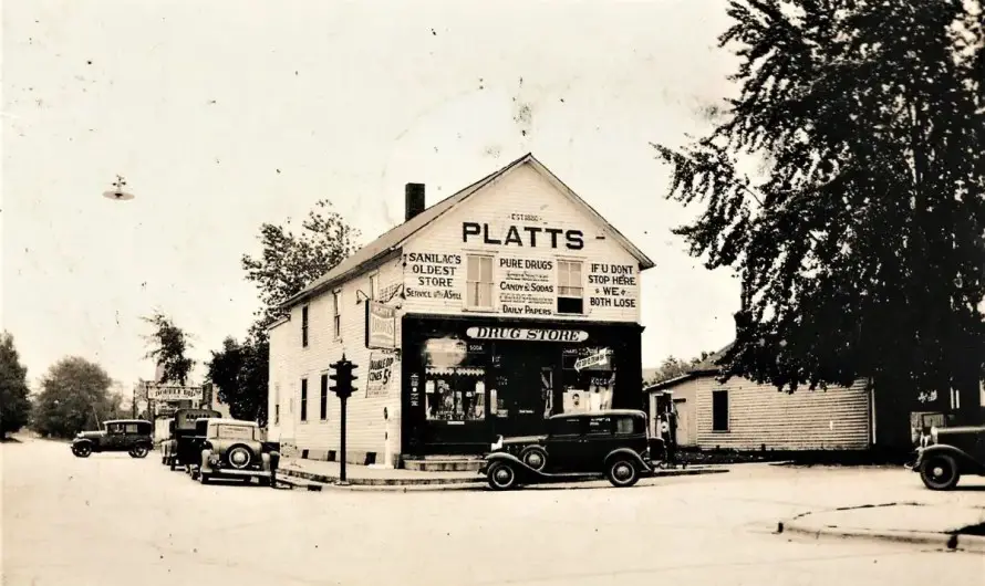 Then and Now – Platts Drugstore Port Sanilac