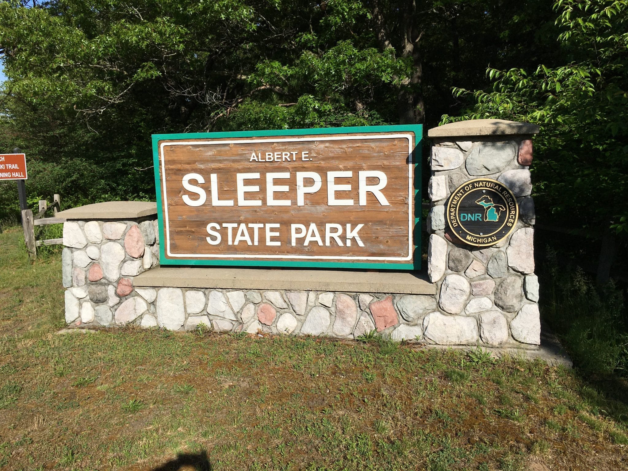 Sleeper State Park Welcome Sign