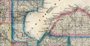 1860s Map of Saginaw Bay Showing Lost Colony of Ora Labora