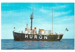 1960s Postcard of Lightship Huron