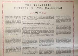 Currier & Ives 1971 Calendar Collection