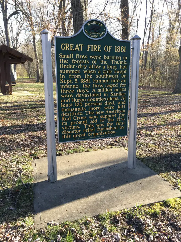 The Great Fire of 1881 Marker