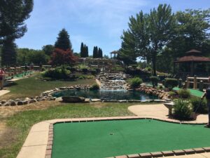 Sandy Dunes Adventure Golf Waterfall View