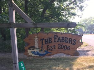The Fabers Roadsign - Cabin Roadside Art