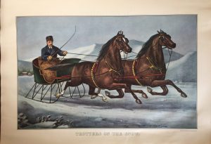 Trotters in the Snow - Currier & Ives