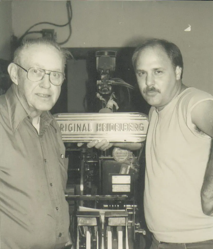 Minden City Herald - Bill and Paul Engel in the 1980s