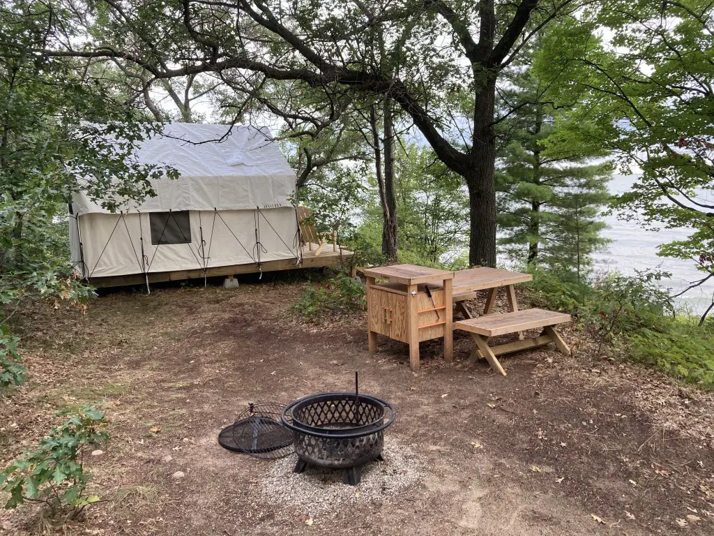 Camping on the Beach at Sleeper State Park