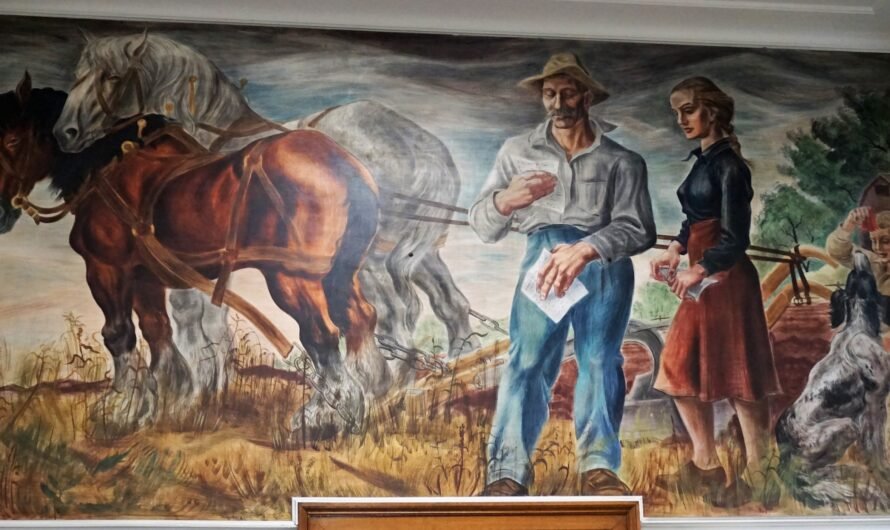 WPA Great Depression Art – 8 of 47 Post Office Murals & Reliefs We Found in Michigan