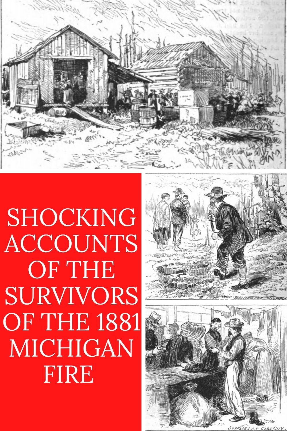Shocking firsthand accounts of the Great Michigan Fire of 1881 from residents of Minden and Ubly. They were first published by the Minden Post soon after the fire and reprinted by many newspapers  nationally. These accounts have never been published online before. Courtesy of the Minden City Herald.
#PureMittenPride #MittenStateLove #Survival #Michigan #FindYourWild #OptOutside #GreatLakesState #PureMichigan #MichiganLove 
