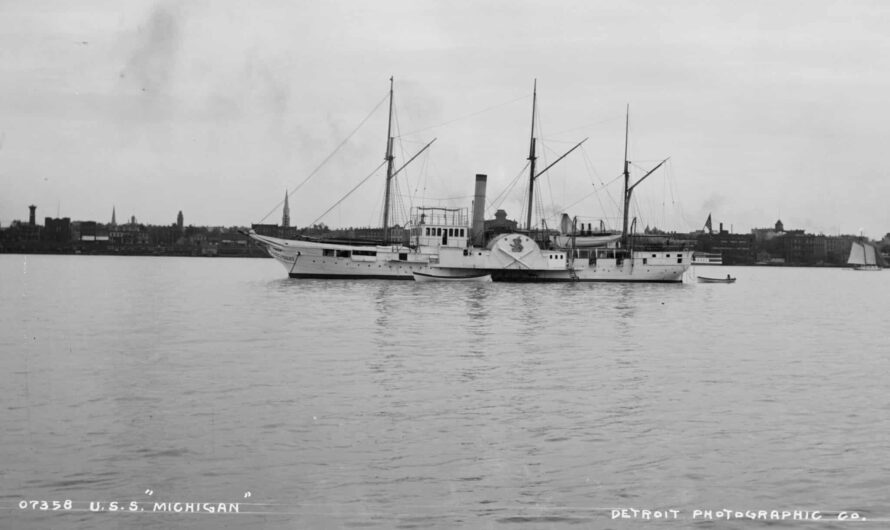 USS Michigan – A High Tech Warship Patrolling the Great Lakes In 1844