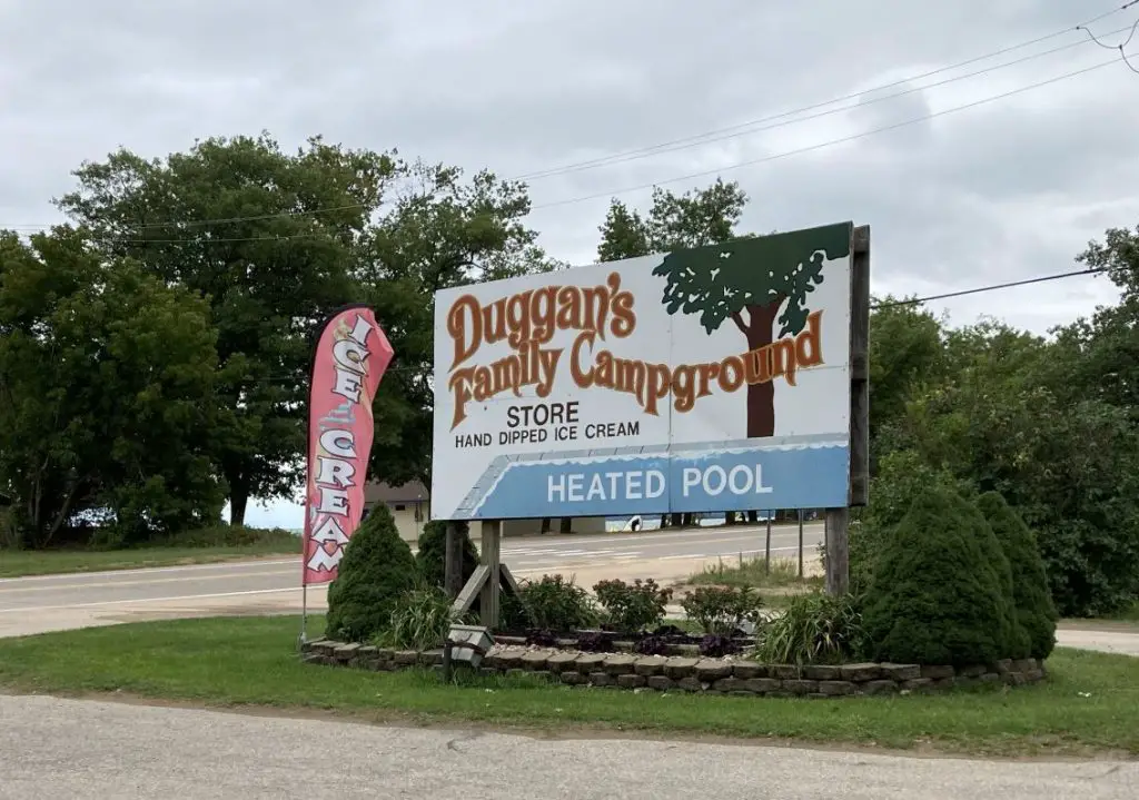 Duggan's Family Campground Entrance - campgrounds near Caseville