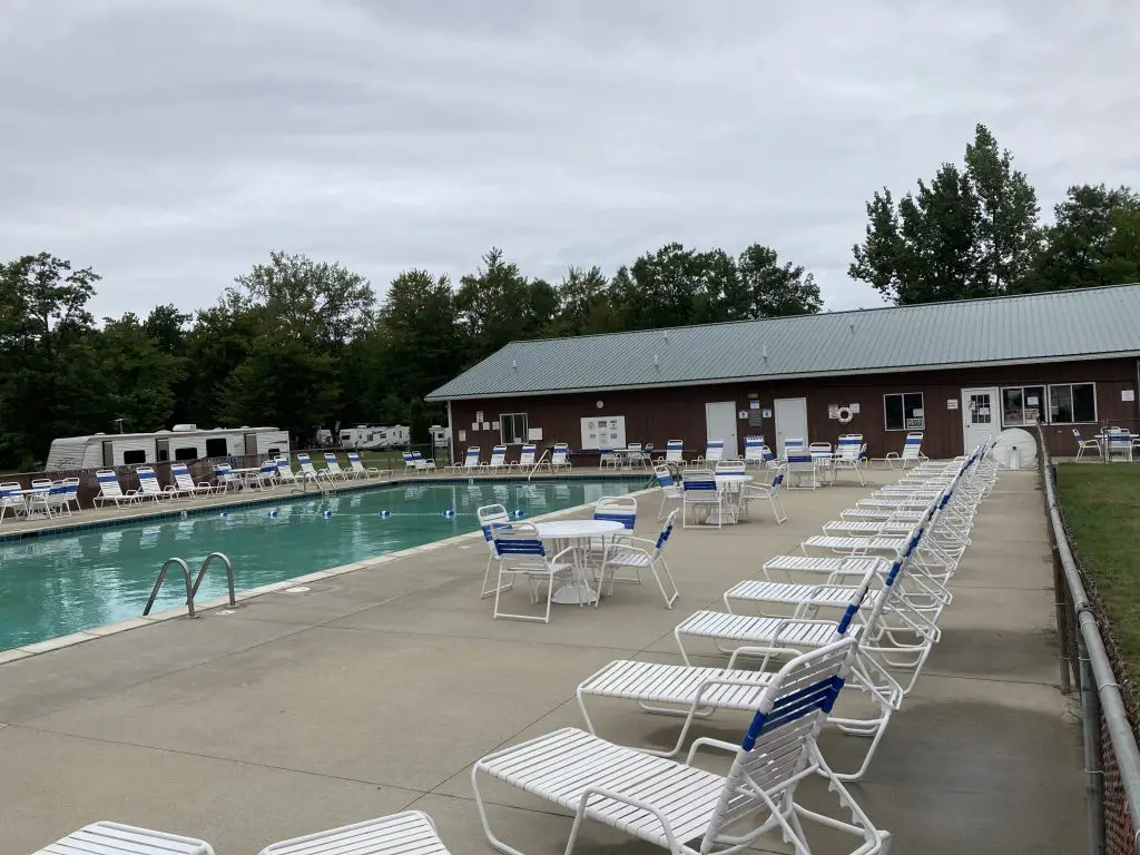 Duggan's Family Campground Pool Area - Camping Caseville Mi