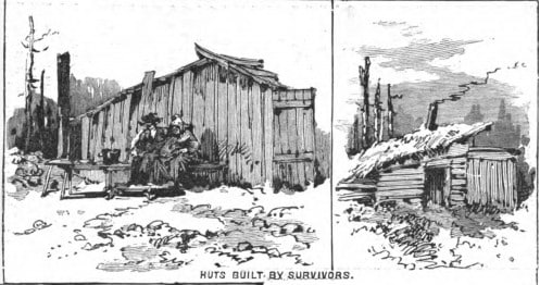 Great Michigan Fire 1881 - Huts Built By Survivors