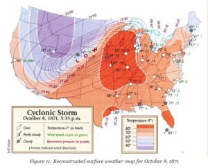 October 1871 Weather Map -
