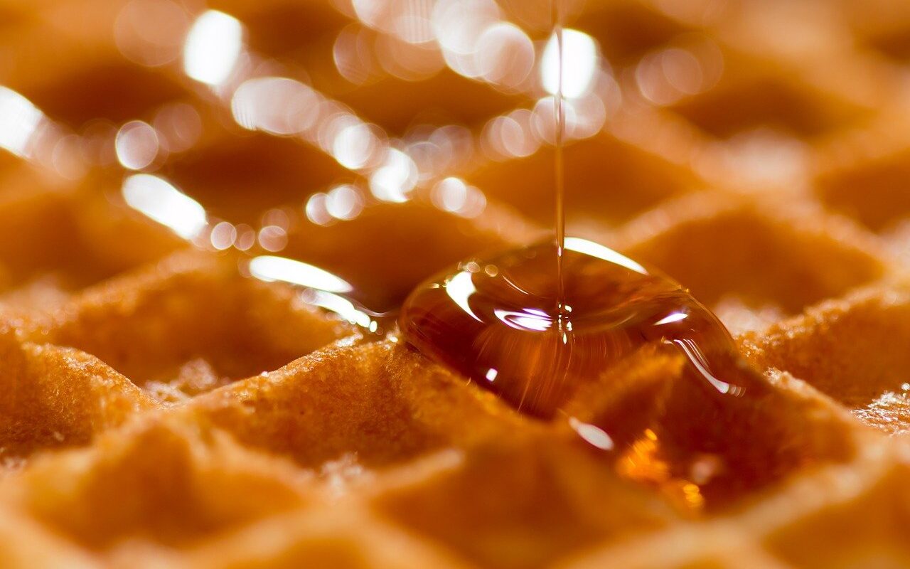 Waffle with Syrup