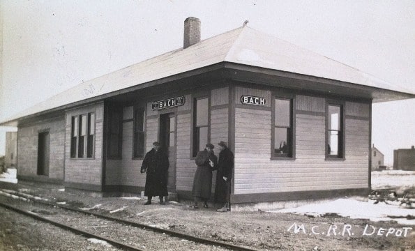Michigan Central Railroad Depot at Bach 