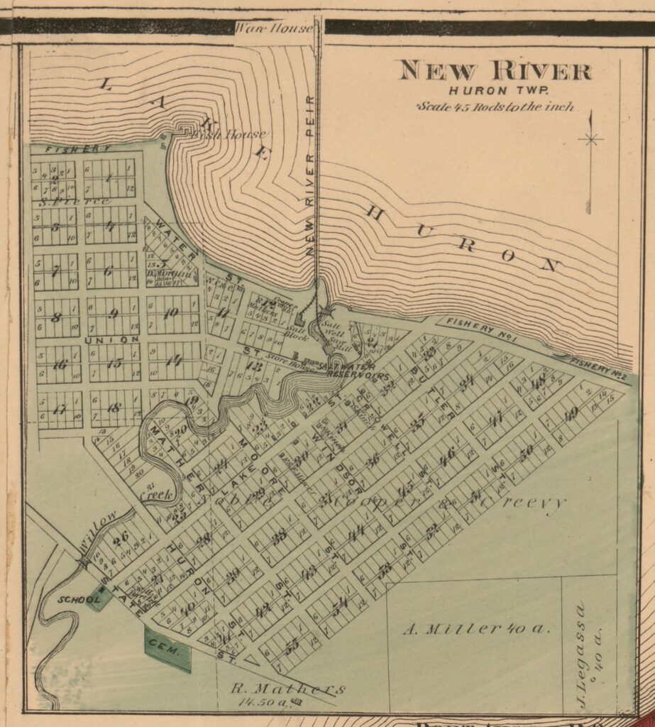 New River Plat Map 1870
