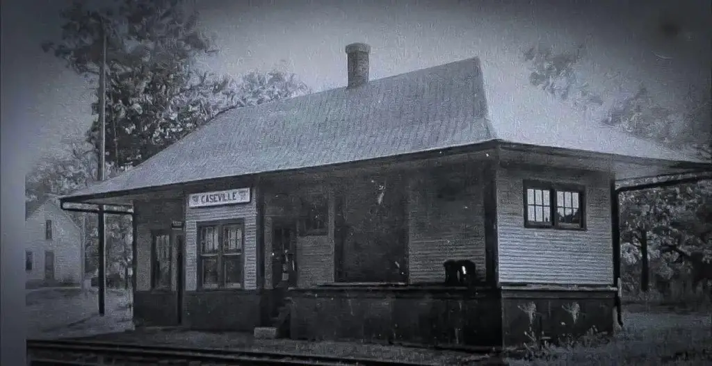 Caseville train depot c1900 - History of Caseville