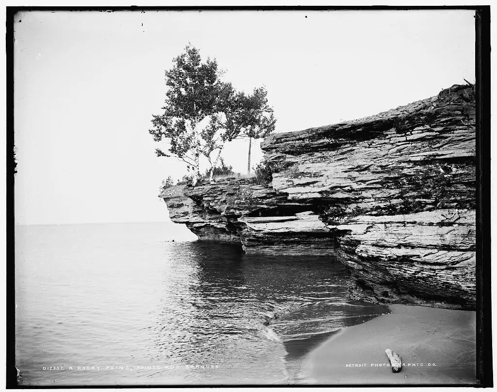 A rocky Pointe Aux Barques