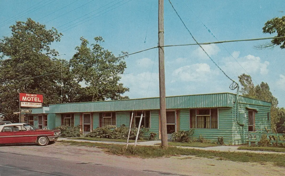 Palmer Motel Caseville Postcard