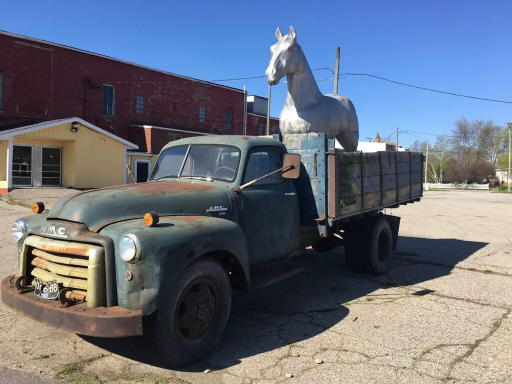 GMC Truck and Horse in Unionville