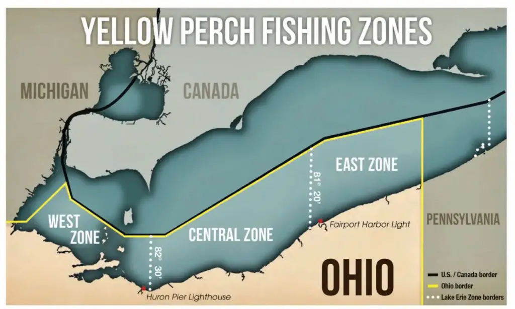 Lake Erie Perch Fishing Zones For Lake Erie