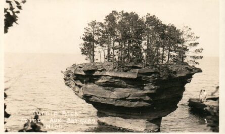 pointe aux barques postcard