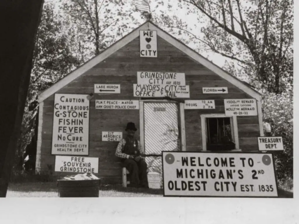 Grindstone City Mayor's Office and City Jail c1970