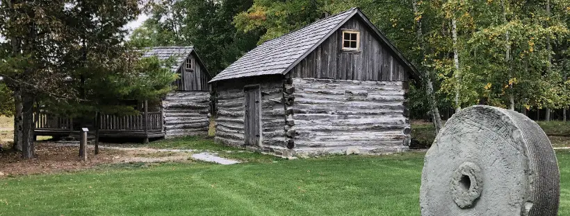 Leavine Cabin and Barn From Port Austin Historical Society FB Page